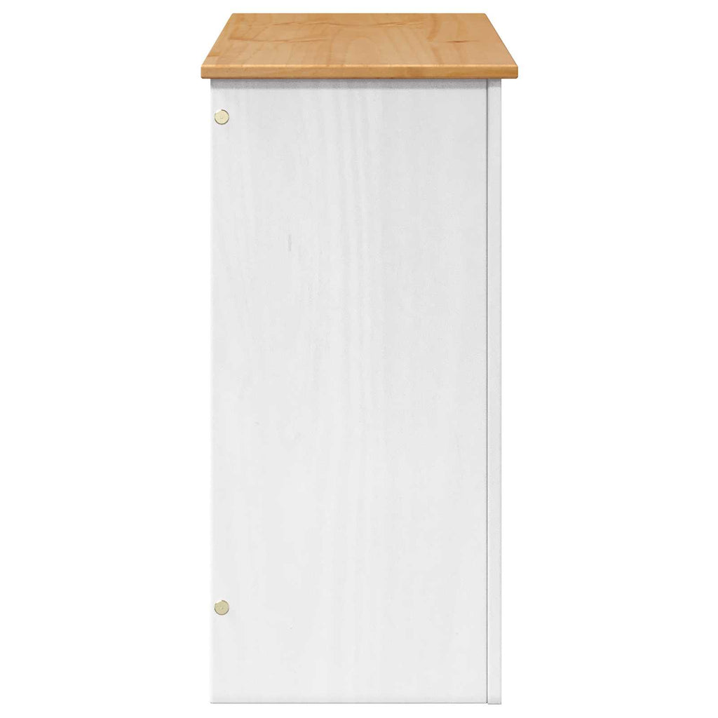 vidaXL Stojak na akwarium PANAMA Biały i brązowy 81 x 36 x 73 cm