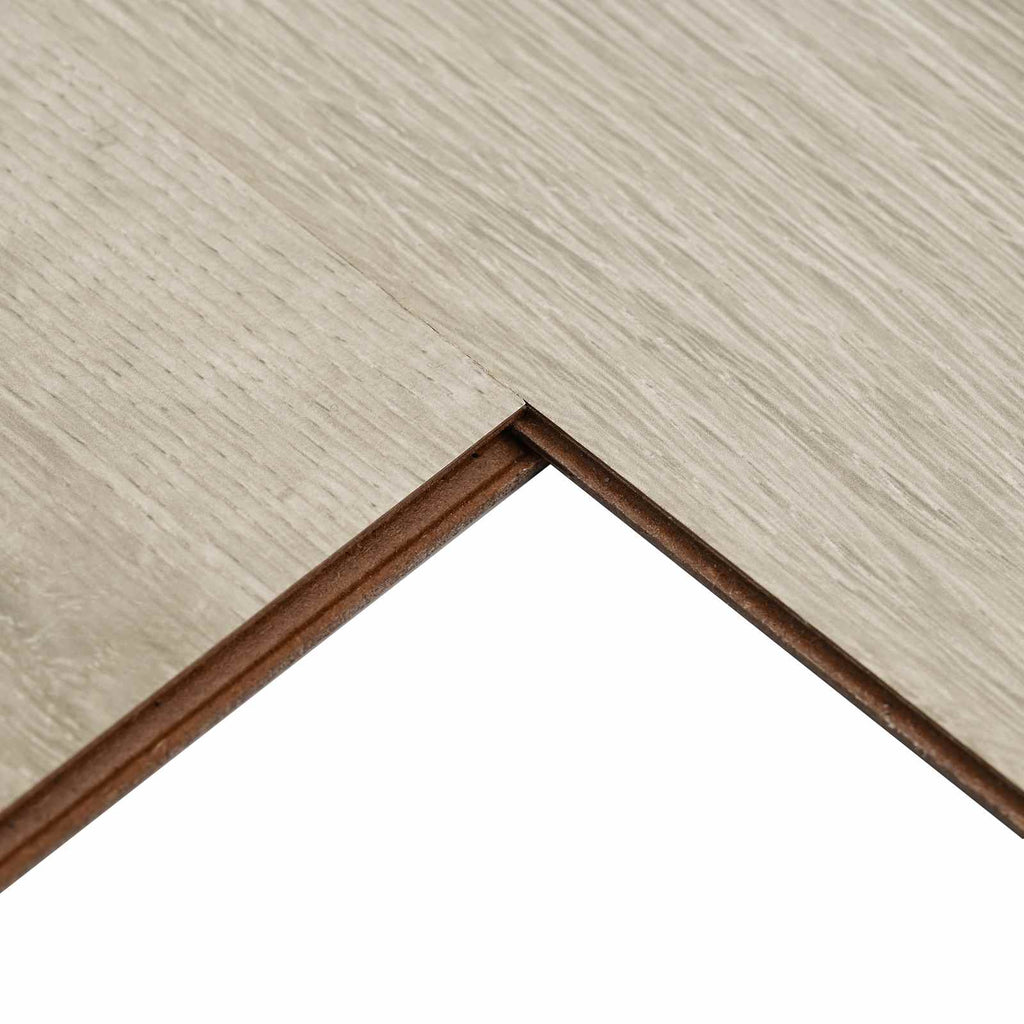 vidaXL Podłoga laminowana 5 pcs Bielony Brąz 101 x 20 x 0,8 cm