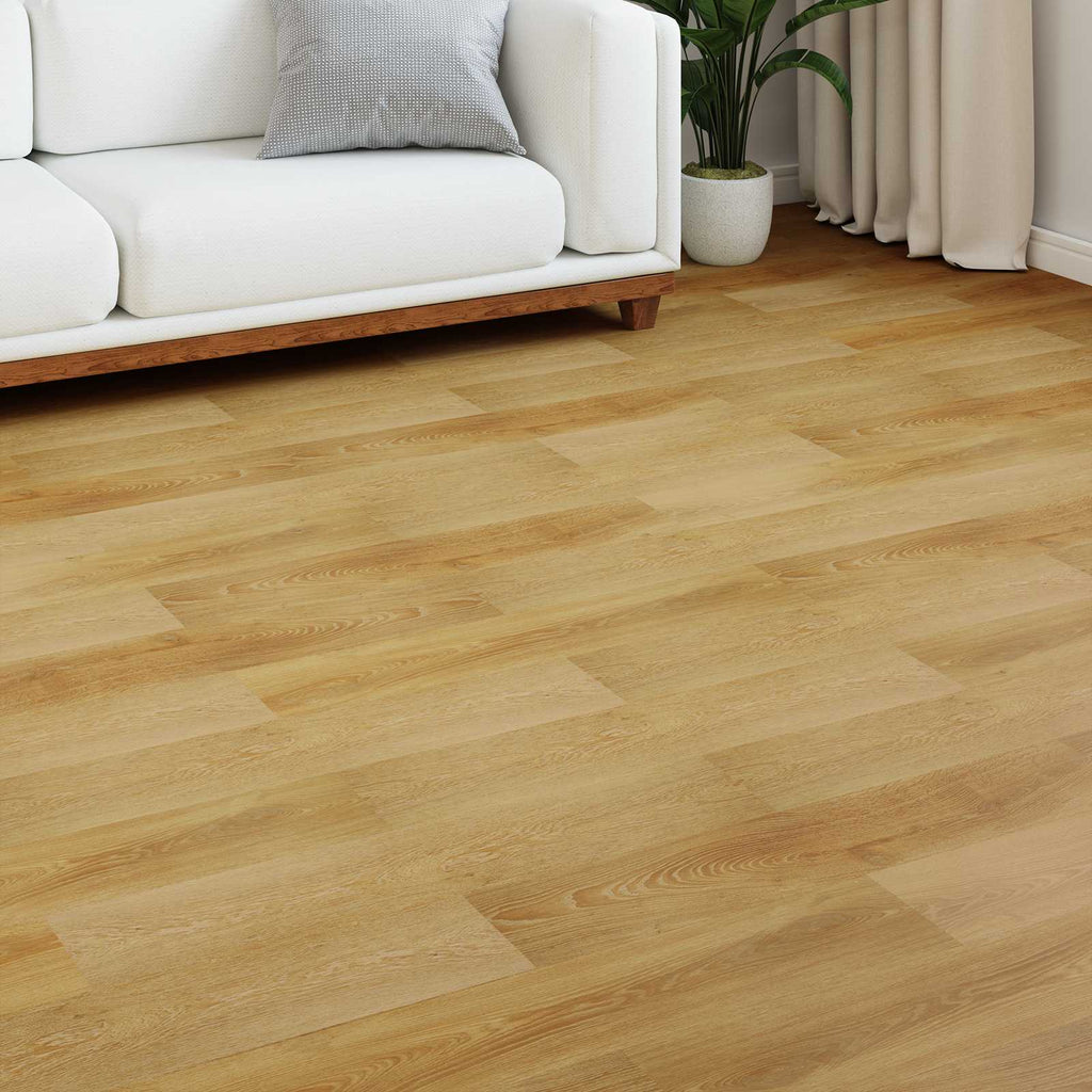 vidaXL Podłoga laminowana 5 pcs Złoty Brąz 101 x 20 x 0,8 cm