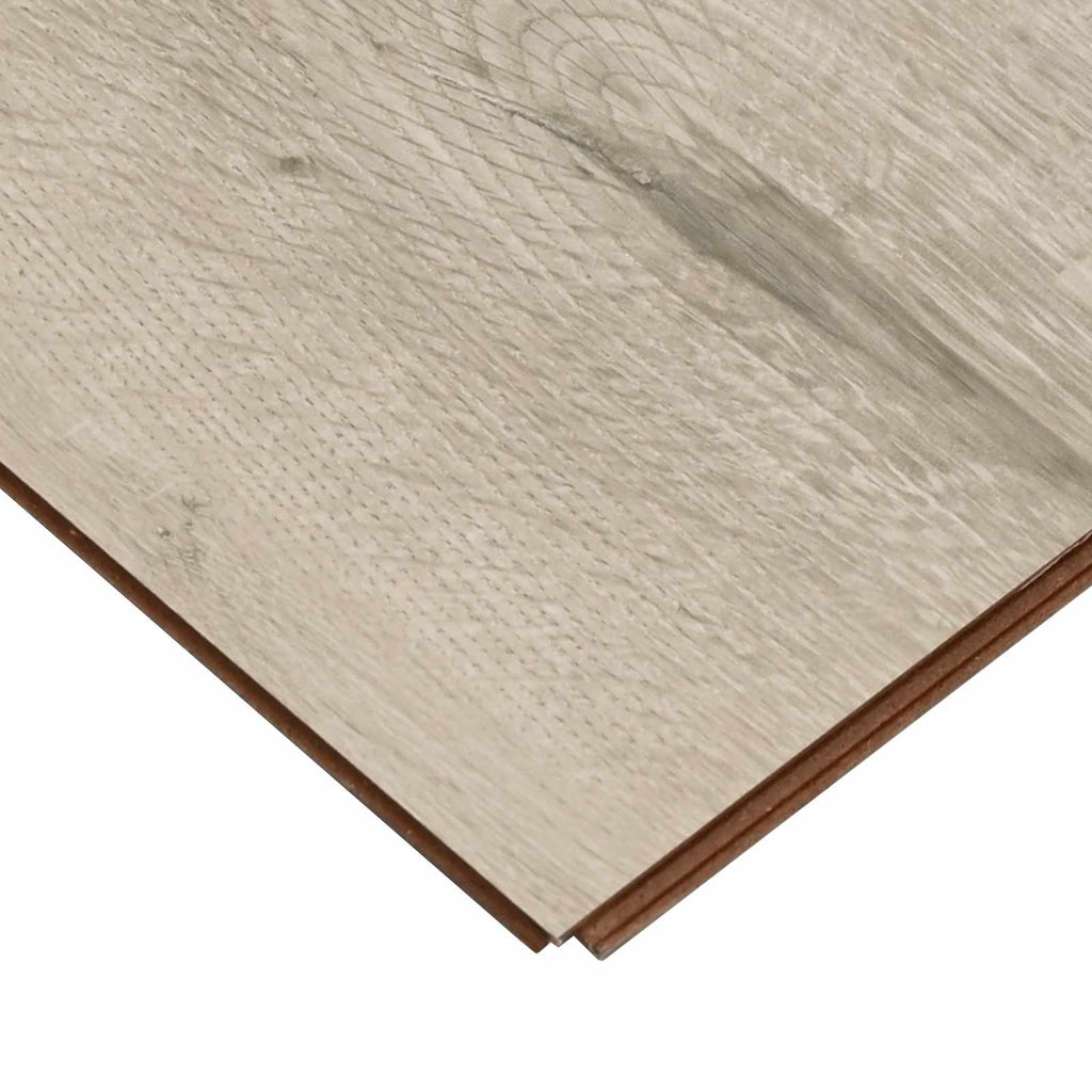 vidaXL Podłoga laminowana 15 pcs Bielony Brąz 101 x 20 x 0,8 cm