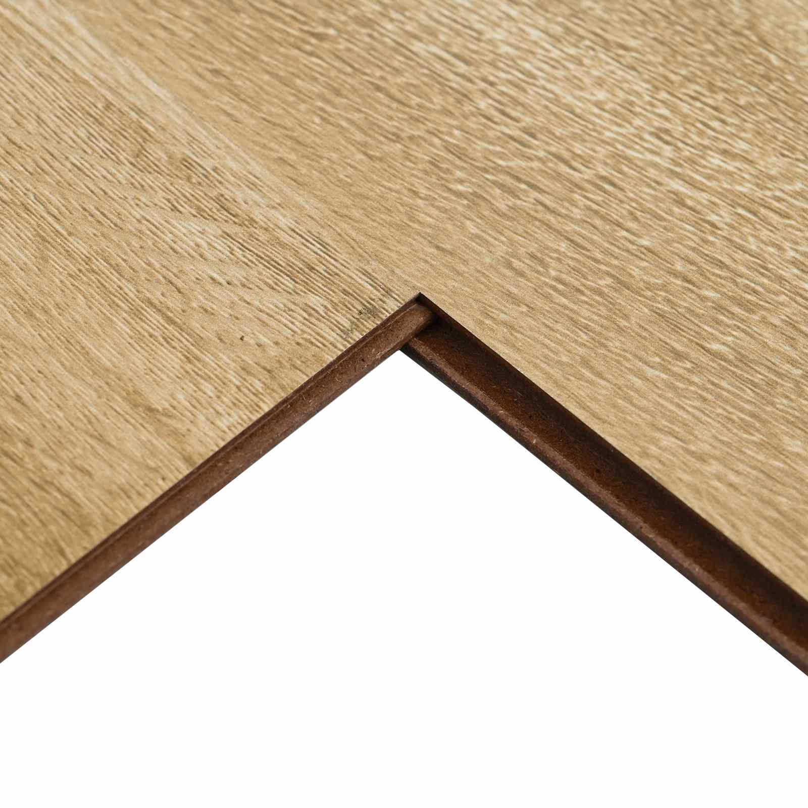 vidaXL Podłoga laminowana 15 pcs Rustykalny brąz 101 x 20 x 0,8 cm