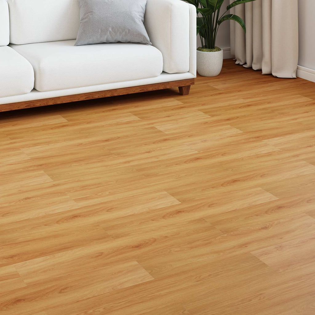 vidaXL Podłoga laminowana 15 pcs Ciepły Kasztan 101 x 20 x 0,8 cm