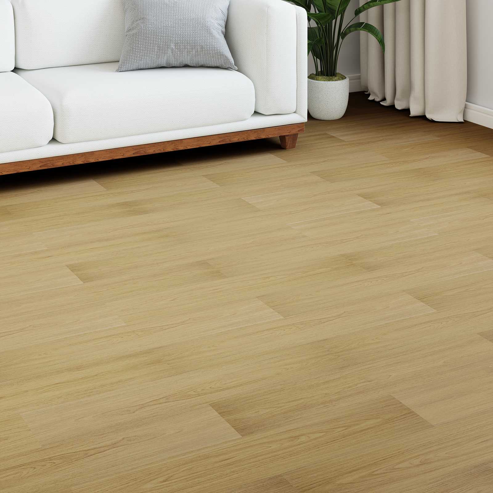 vidaXL Podłoga laminowana 15 pcs Blady Krem 101 x 20 x 0,8 cm