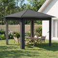 vidaXL Gazebo bez Ściany 2,6 x 2,6 m Jasnoszary i antracytowy