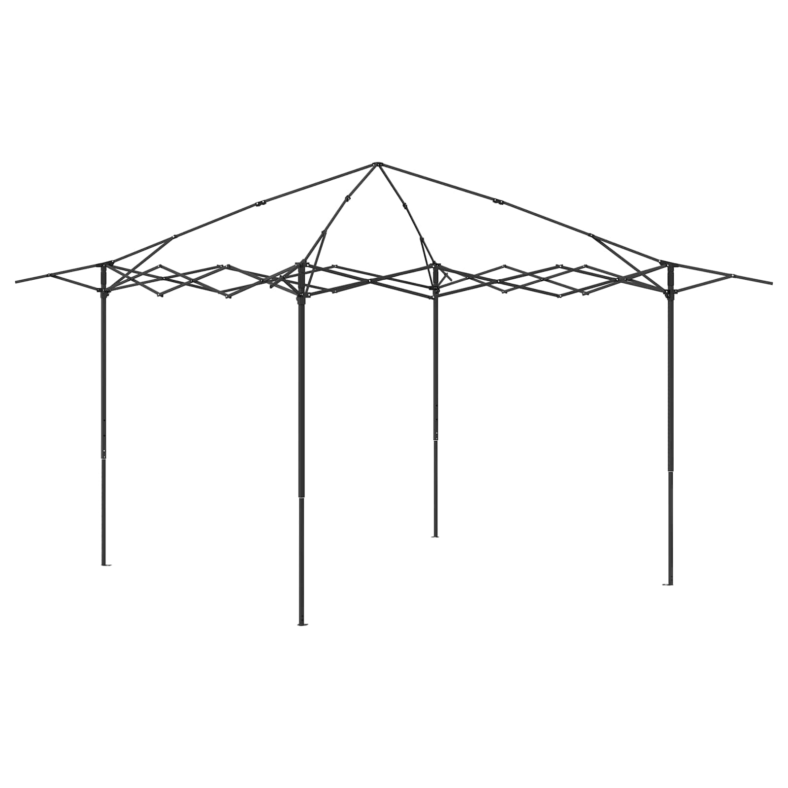 vidaXL Gazebo z 4 Ścianami 2,6 x 2,6 m Jasnoszary i antracytowy