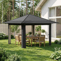 vidaXL Gazebo bez Ściany Jasnoszary i antracytowy