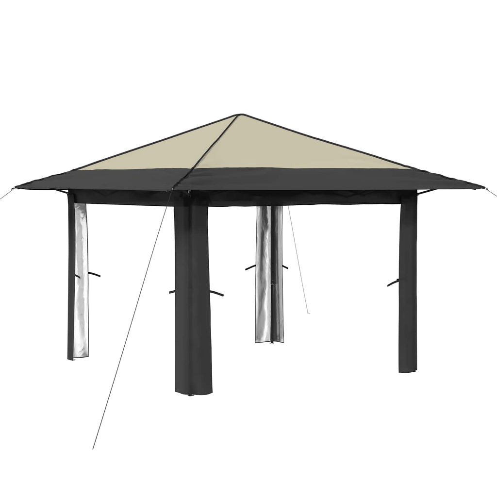 vidaXL Gazebo bez Ściany 3,3 x 3,3 m Kremowy i antracytowy