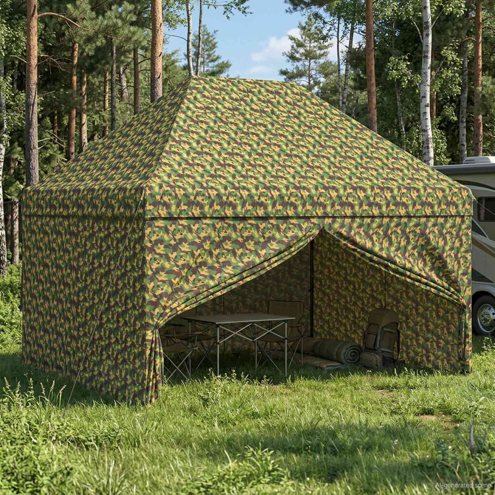 vidaXL Daszek z 4 ścianami bocznymi 2,9 x 4,3 m