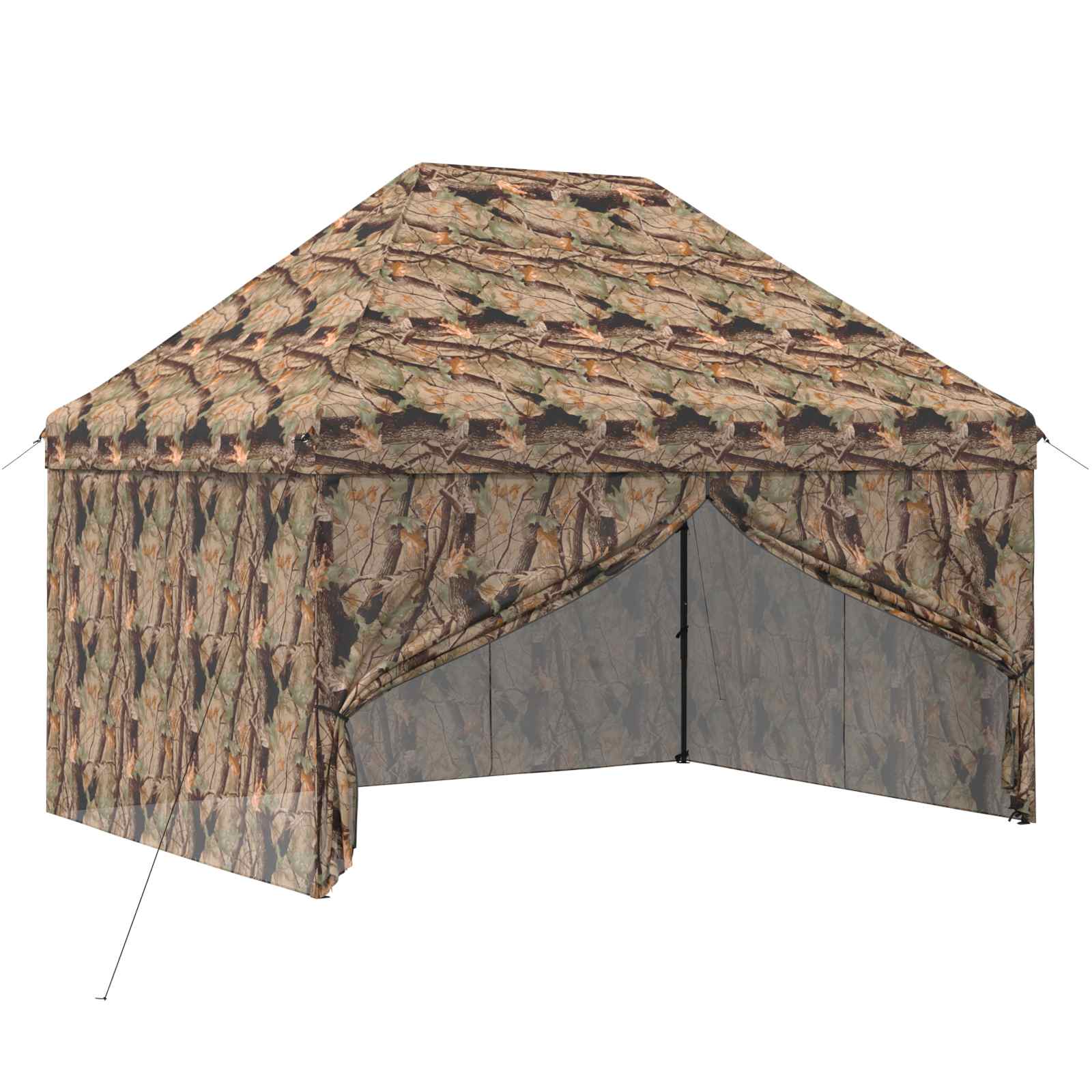 vidaXL Garaż Pop-up z 4 Ścianami 3 x 4 m Leśny Kamuflaż