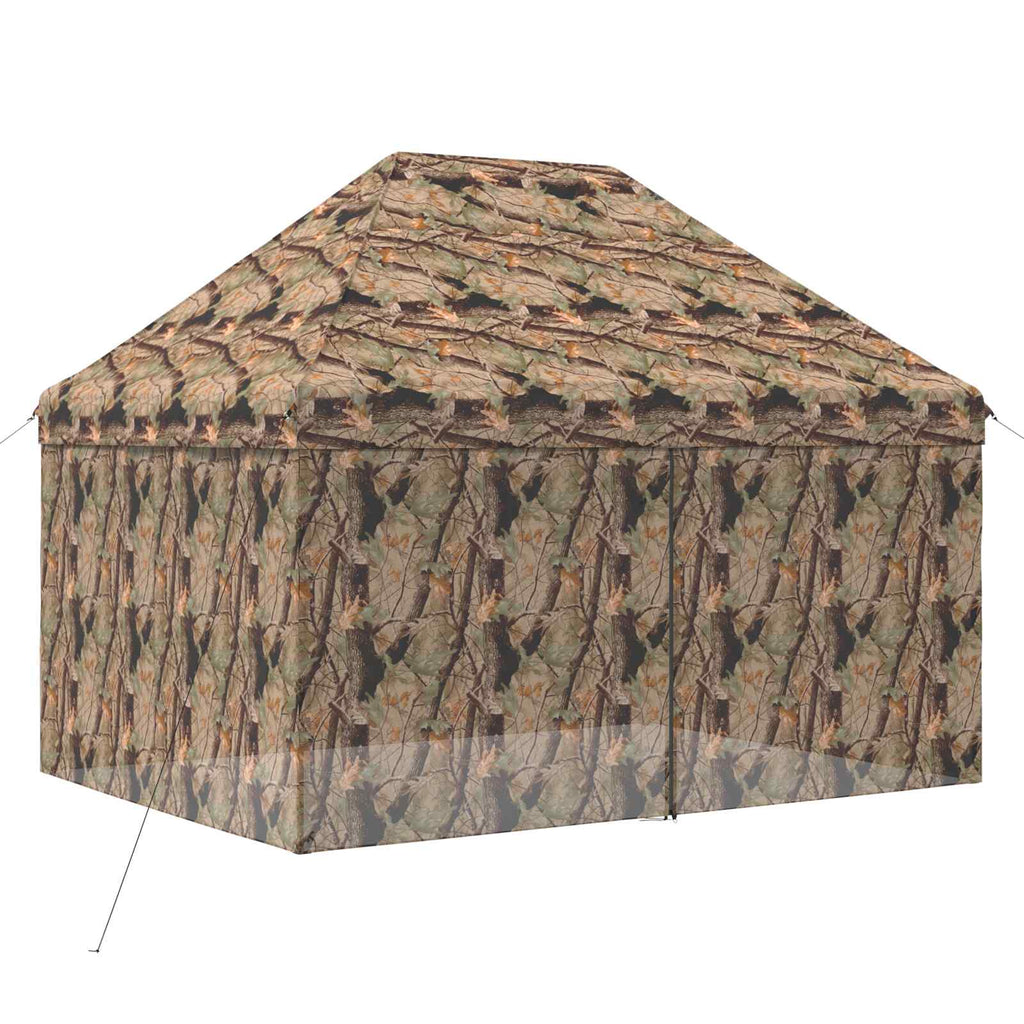 vidaXL Garaż Pop-up z 4 Ścianami 3 x 4 m Leśny Kamuflaż