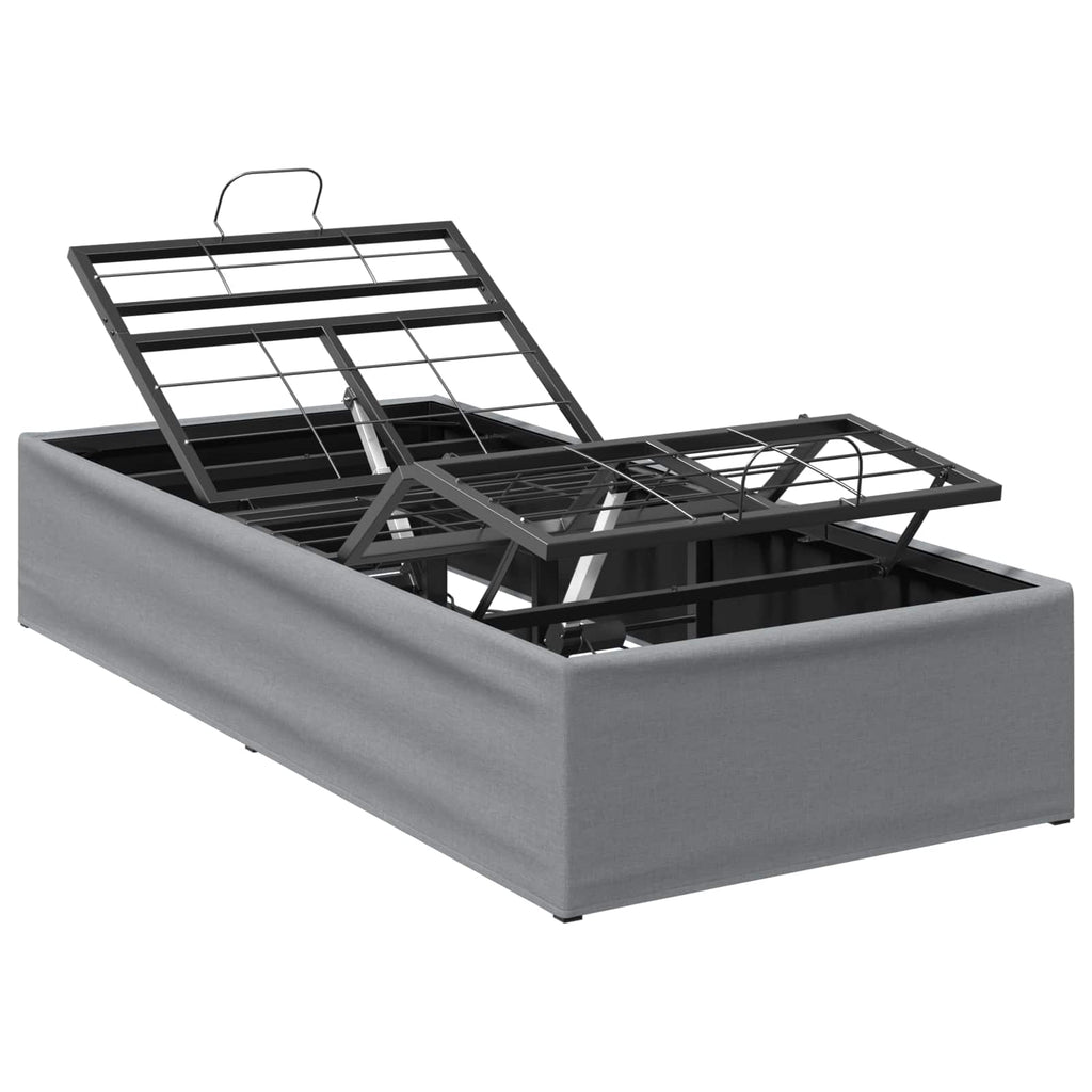 vidaXL Elektro Regulowany Stelaż Łóżka jasnoszary 200 x 70 x 33,5 cm