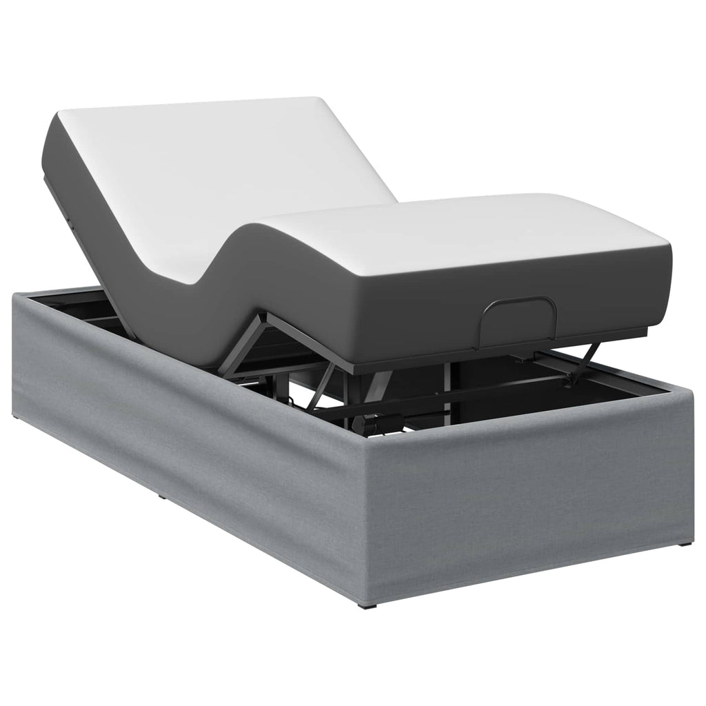vidaXL Elektro Regulowany Stelaż Łóżka jasnoszary 200 x 70 x 33,5 cm