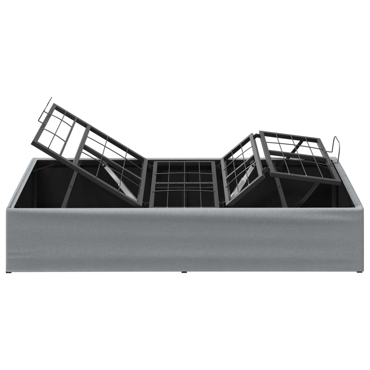 vidaXL Elektro Regulowany Stelaż Łóżka jasnoszary 200 x 70 x 33,5 cm