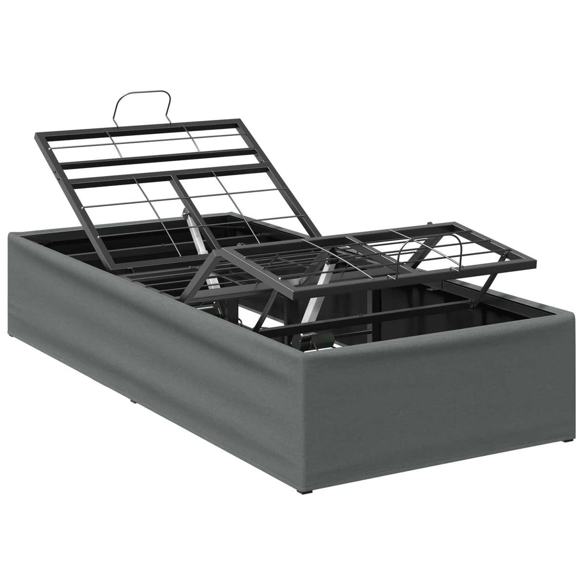 vidaXL Elektro Regulowany Stelaż Łóżka ciemnoszary 200 x 70 x 33,5 cm