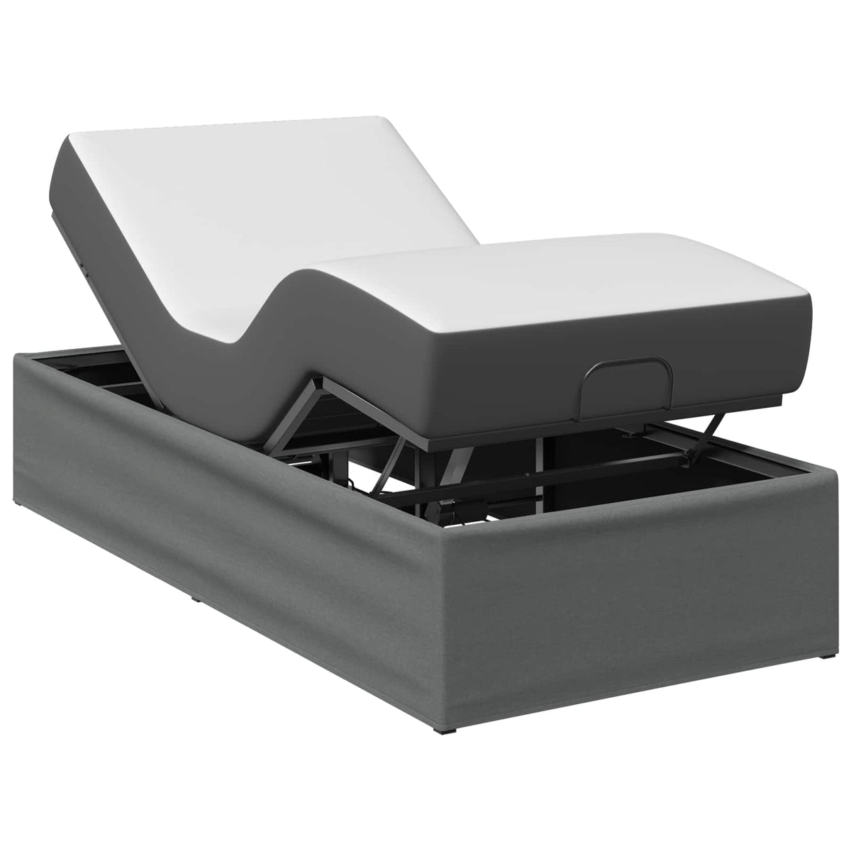 vidaXL Elektro Regulowany Stelaż Łóżka ciemnoszary 200 x 70 x 33,5 cm