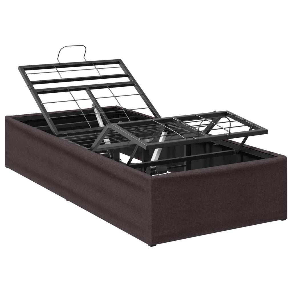 vidaXL Elektro Regulowany Stelaż Łóżka brązowy 200 x 70 x 33,5 cm Stal