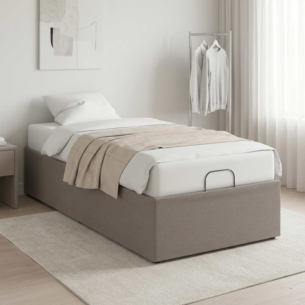 vidaXL Elektro Regulowany Stelaż Łóżka Szarobeżowy 200 x 80 x 33,5 cm