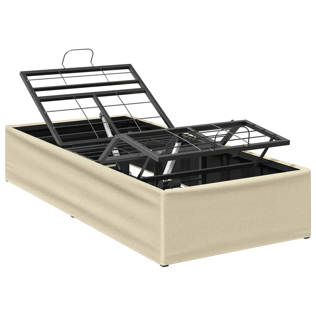 vidaXL Elektro Regulowany Stelaż Łóżka kremowy 200 x 70 x 33,5 cm Stal