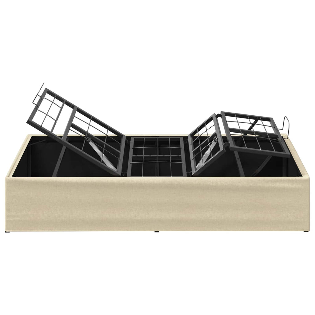 vidaXL Elektro Regulowany Stelaż Łóżka kremowy 200 x 70 x 33,5 cm Stal
