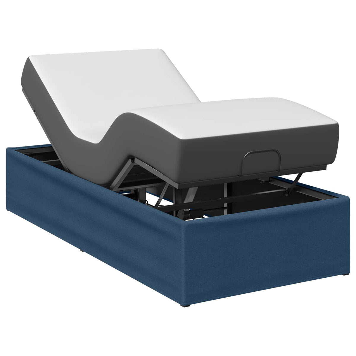 vidaXL Elektro Regulowany Stelaż Łóżka niebieski 200 x 70 x 33,5 cm