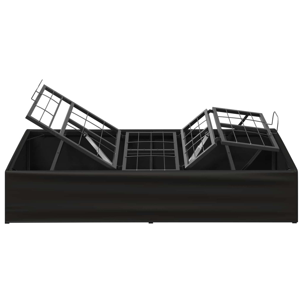 vidaXL Elektro Regulowany Stelaż Łóżka Czarny 200 x 70 x 33,5 cm Stal