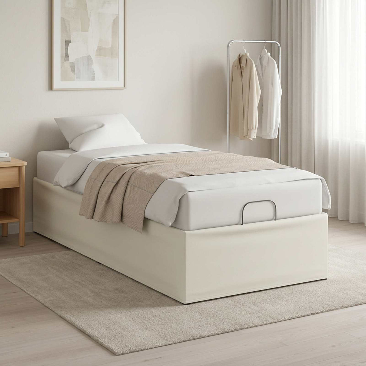 vidaXL Elektro Regulowany Stelaż Łóżka Biały 200 x 80 x 33,5 cm Stal