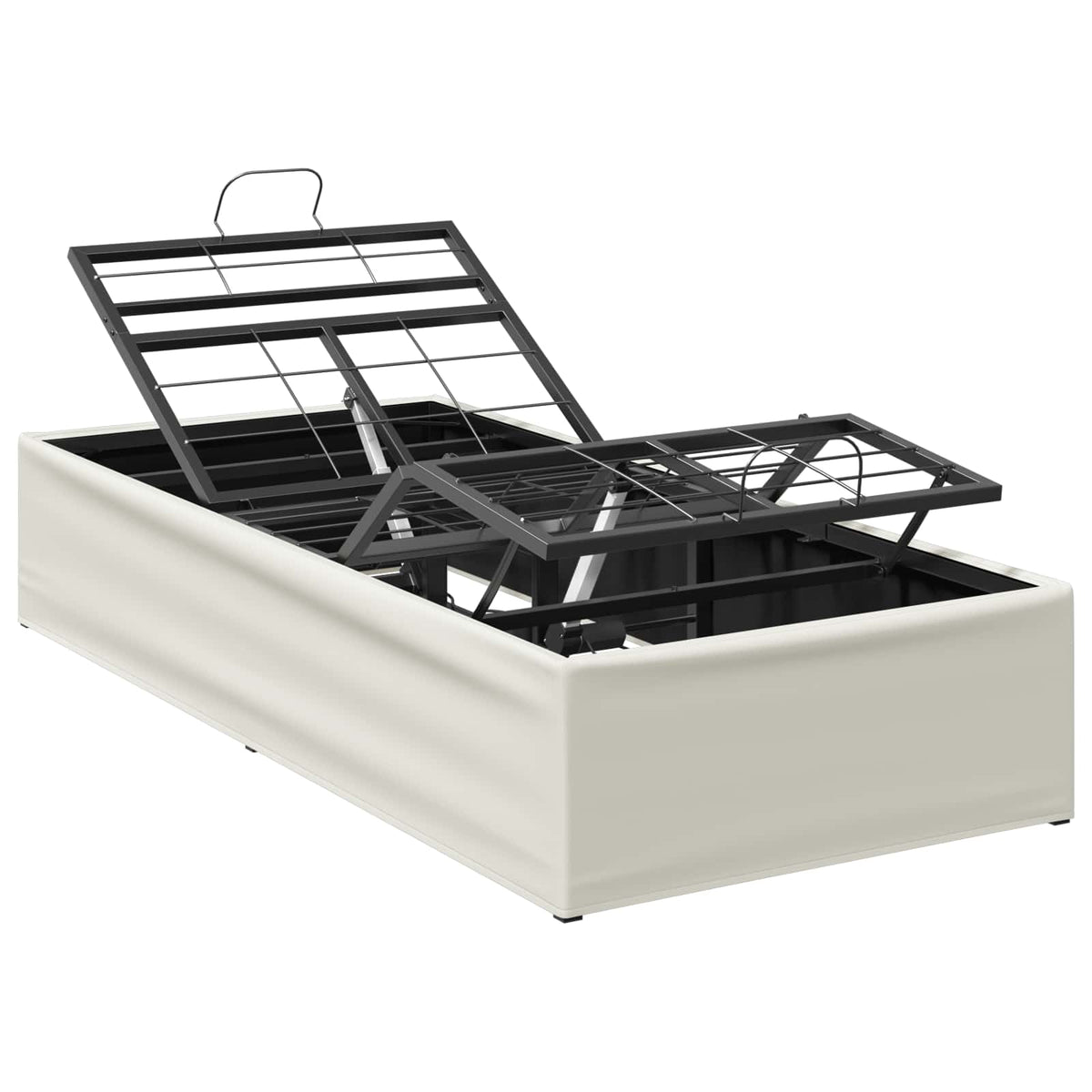vidaXL Elektro Regulowany Stelaż Łóżka Biały 200 x 70 x 33,5 cm Stal