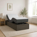 vidaXL Elektro Regulowany Stelaż Łóżka Szary 200 x 70 x 33,5 cm Stal