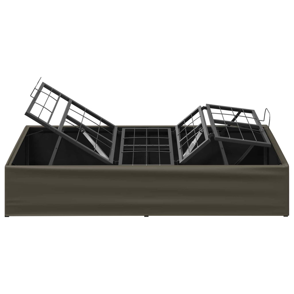 vidaXL Elektro Regulowany Stelaż Łóżka Szary 200 x 70 x 33,5 cm Stal