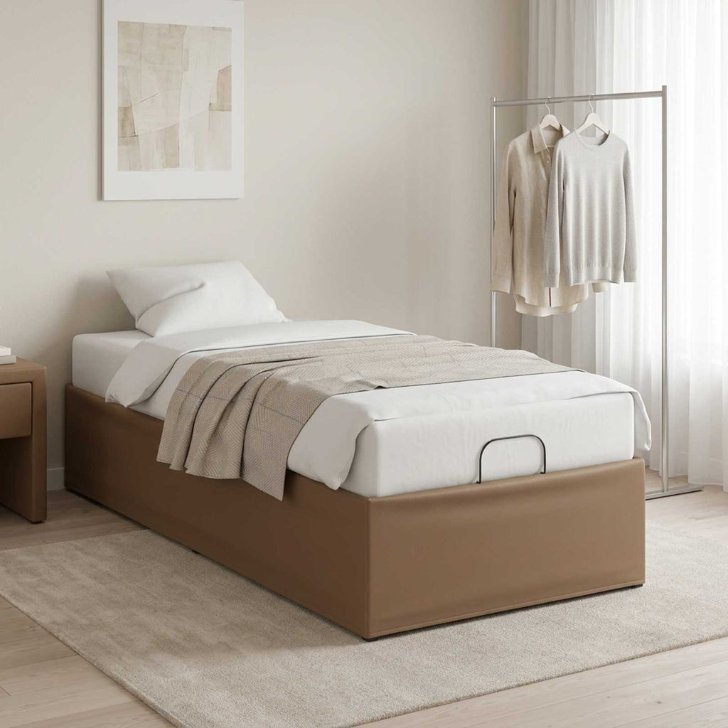 vidaXL Elektro Regulowany Stelaż Łóżka Brązowy 200 x 80 x 33,5 cm Stal