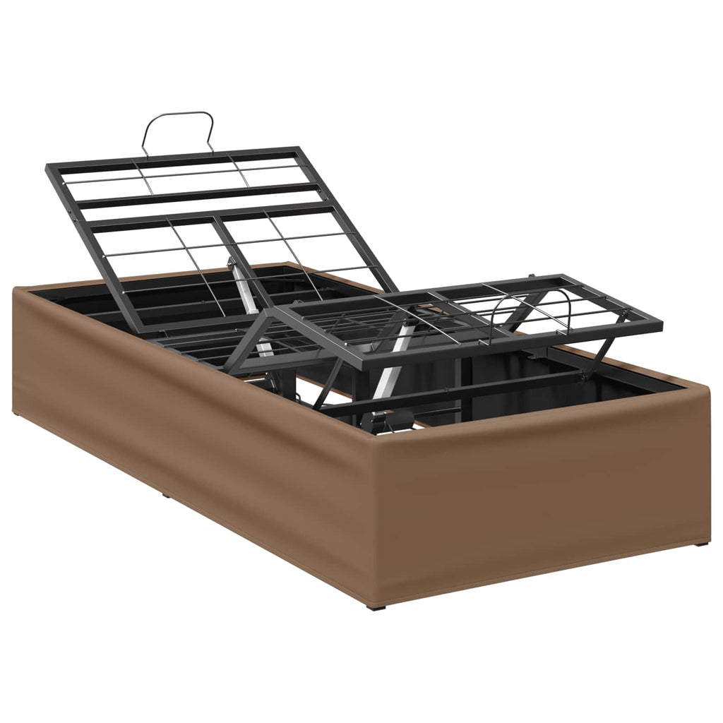 vidaXL Elektro Regulowany Stelaż Łóżka Brązowy 200 x 70 x 33,5 cm Stal