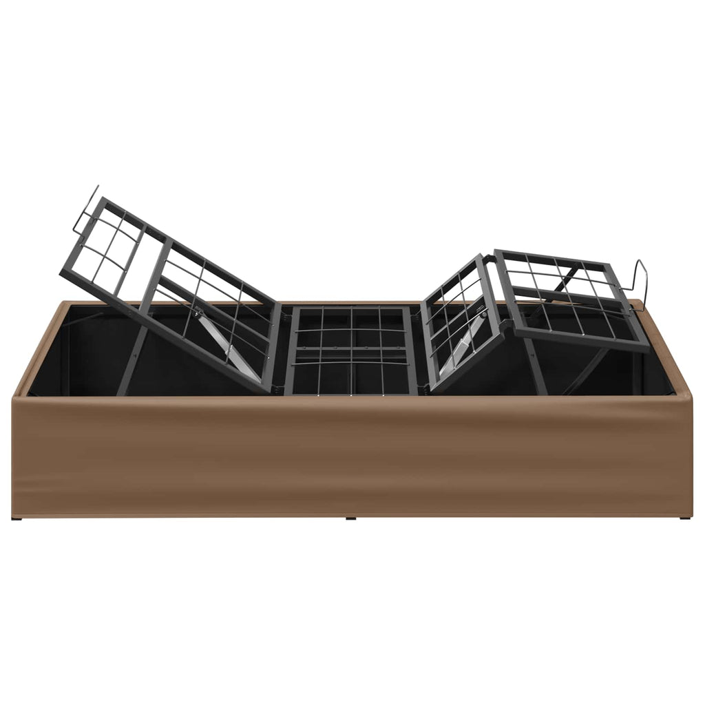 vidaXL Elektro Regulowany Stelaż Łóżka Brązowy 200 x 70 x 33,5 cm Stal