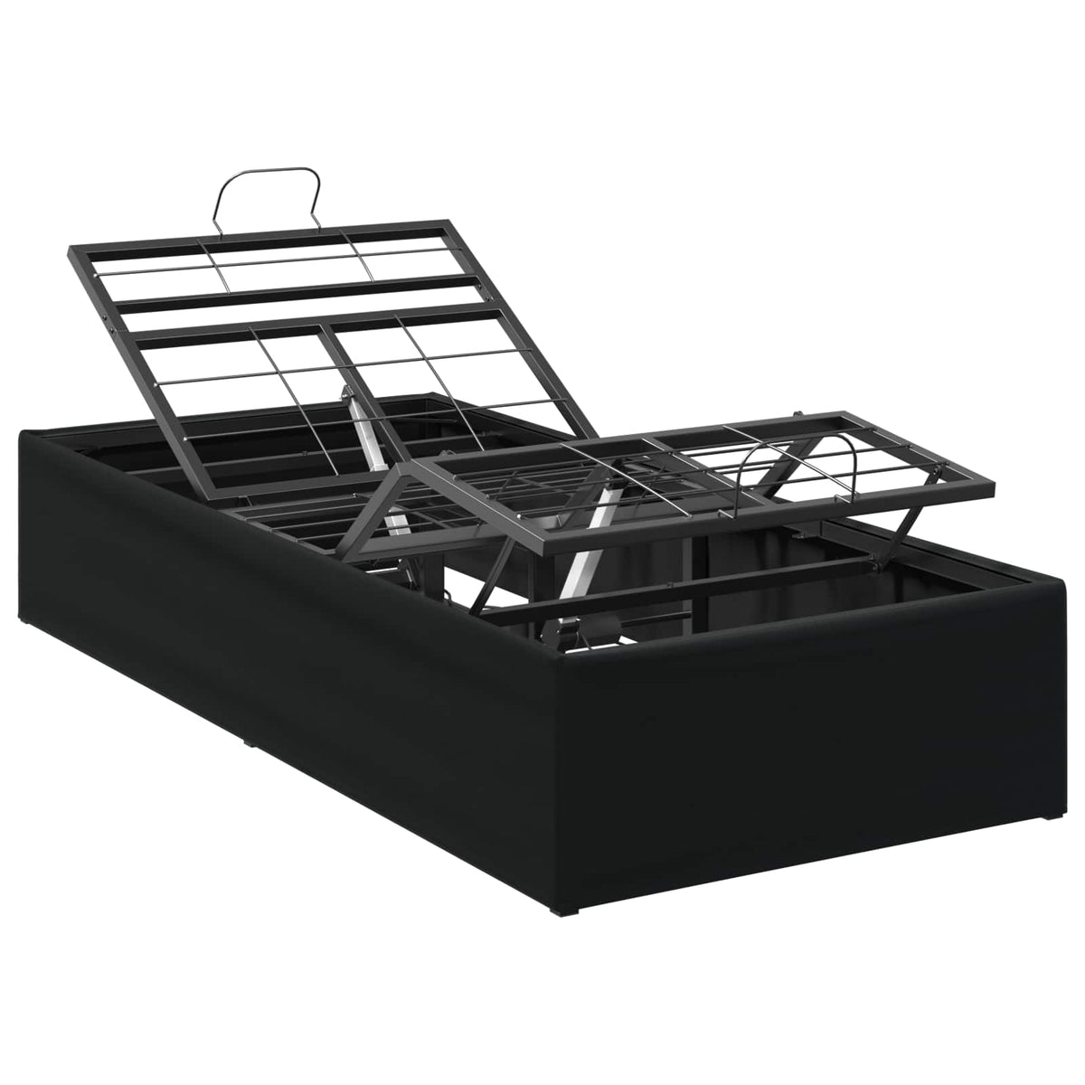 vidaXL Elektro Regulowany Stelaż Łóżka Czarny 200 x 70 x 33,5 cm Stal