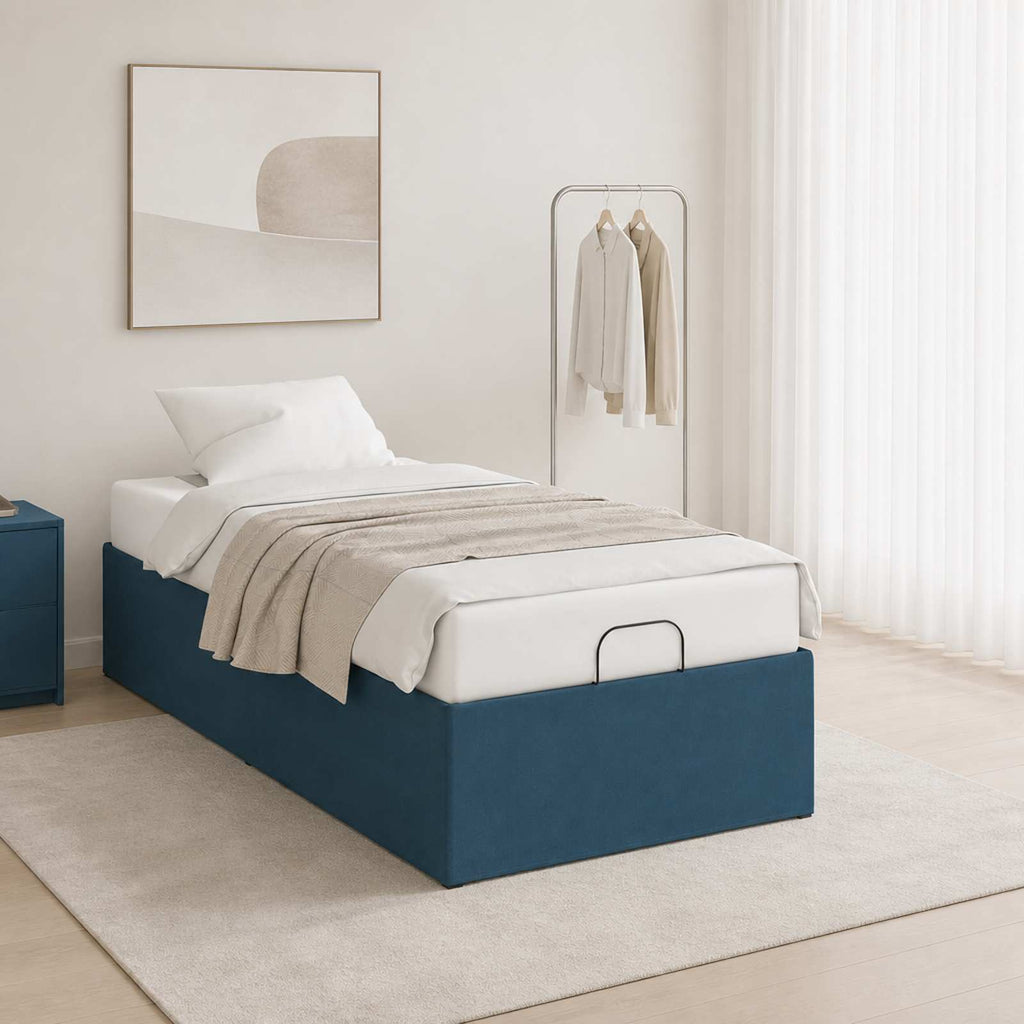 vidaXL Elektro Regulowany Stelaż Łóżka niebieski 200 x 70 x 33,5 cm