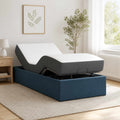 vidaXL Elektro Regulowany Stelaż Łóżka niebieski 200 x 70 x 33,5 cm