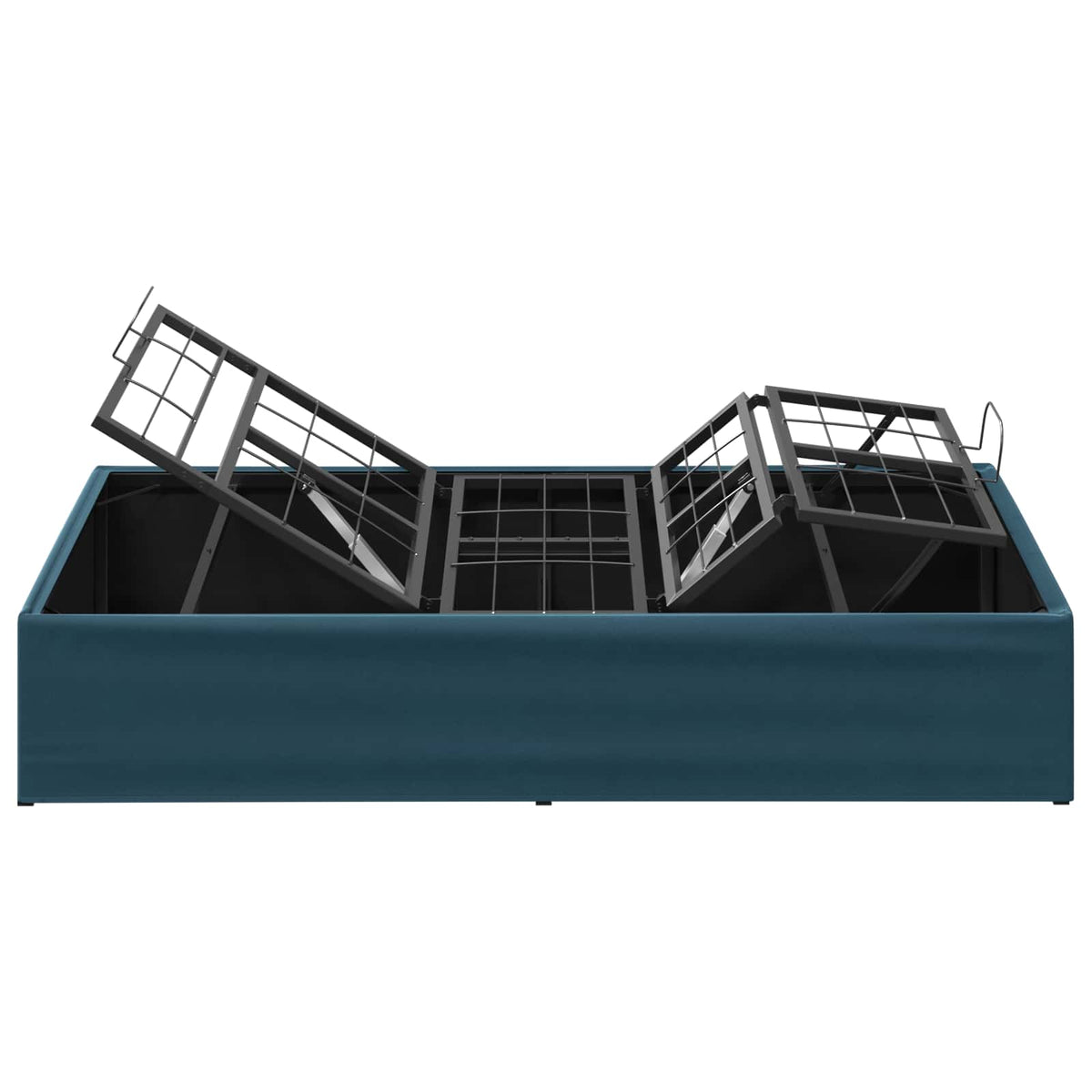 vidaXL Elektro Regulowany Stelaż Łóżka niebieski 200 x 70 x 33,5 cm