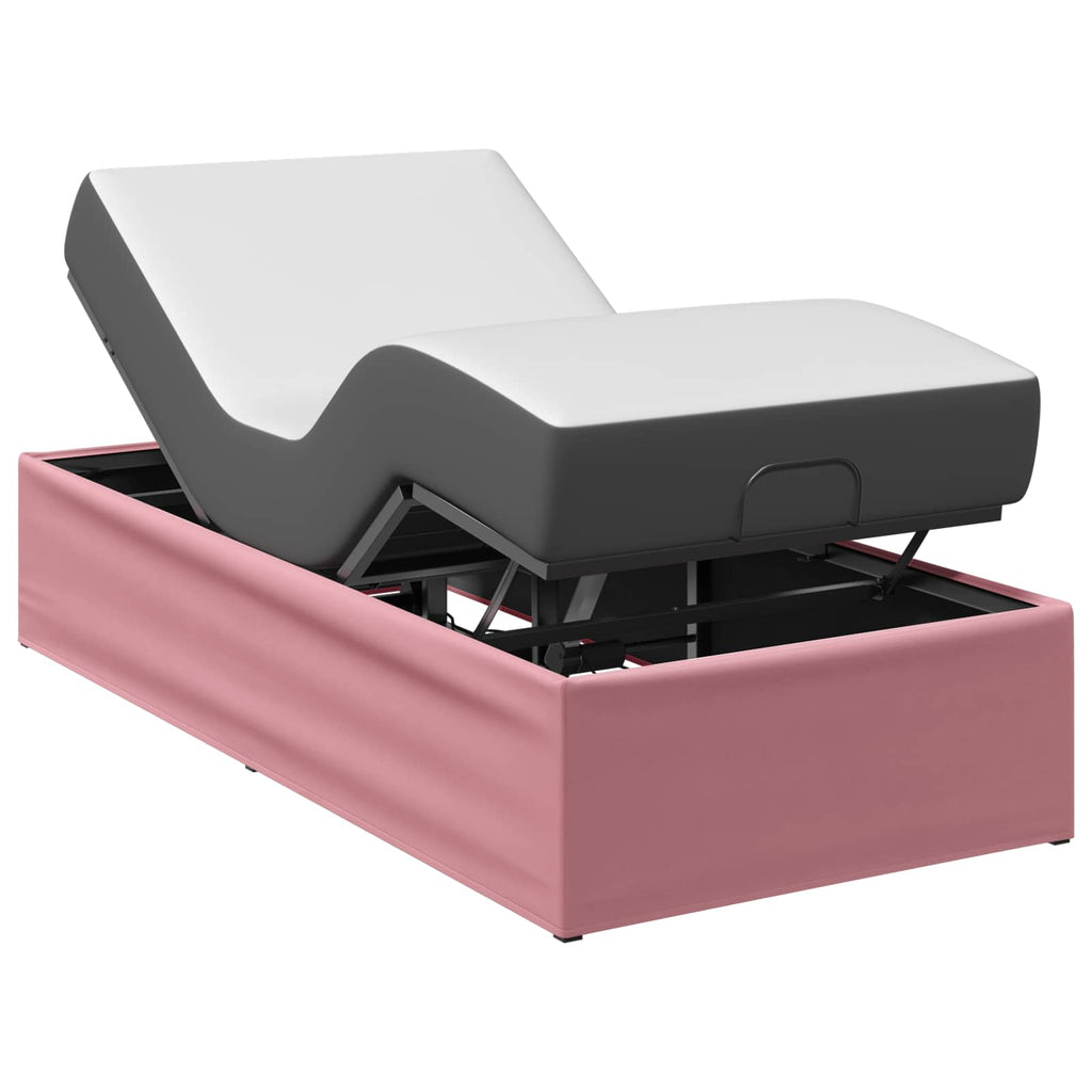 vidaXL Elektro Regulowany Stelaż Łóżka różowy 200 x 70 x 33,5 cm Stal