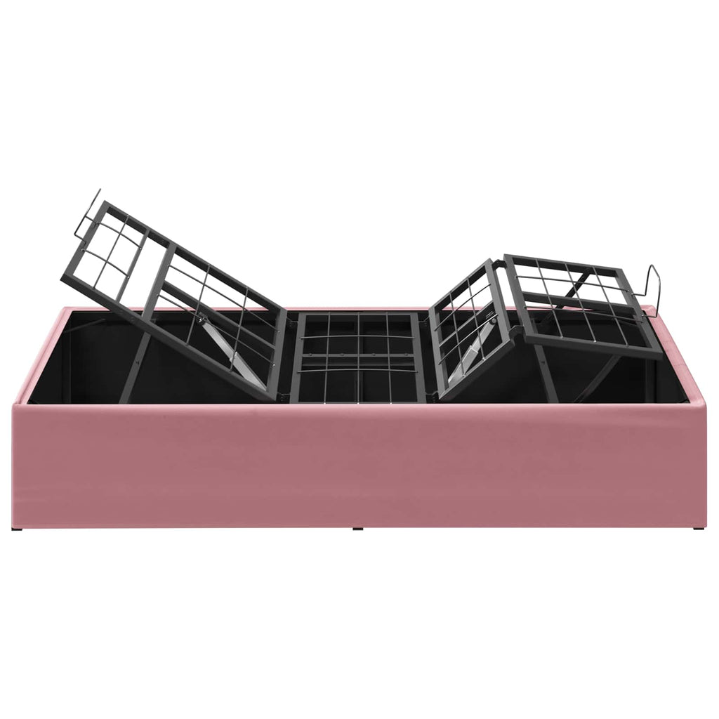 vidaXL Elektro Regulowany Stelaż Łóżka różowy 200 x 70 x 33,5 cm Stal