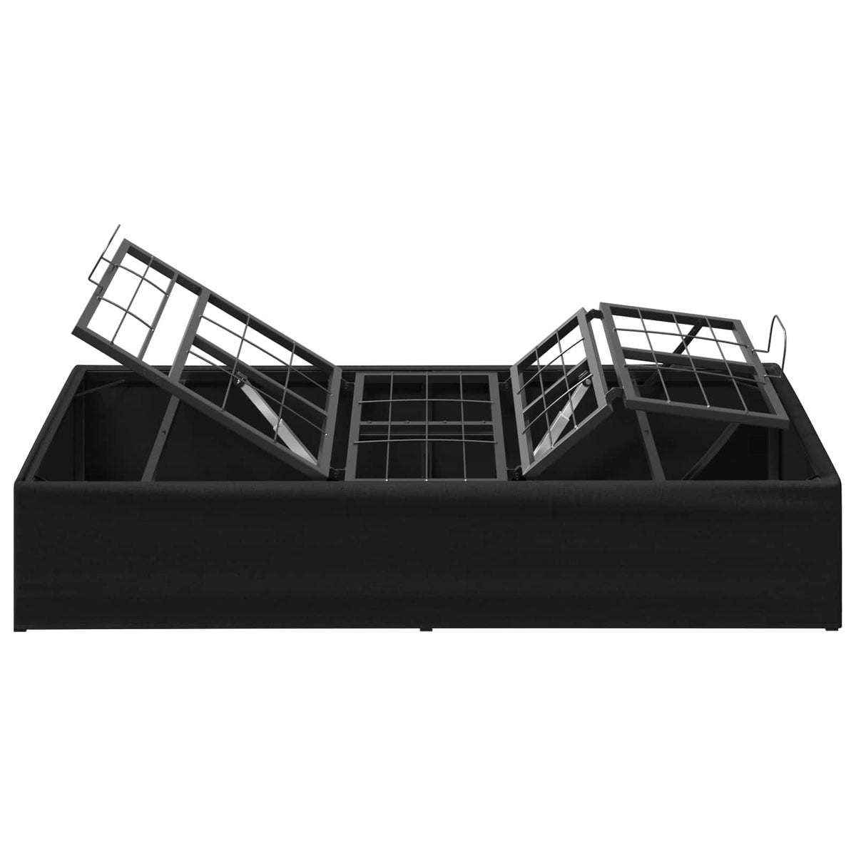 vidaXL Elektro Regulowany Stelaż Łóżka Czarny 200 x 80 x 33,5 cm Stal