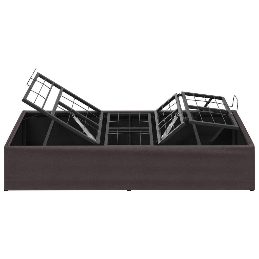 vidaXL Elektro Regulowany Stelaż Łóżka brązowy 200 x 80 x 33,5 cm Stal