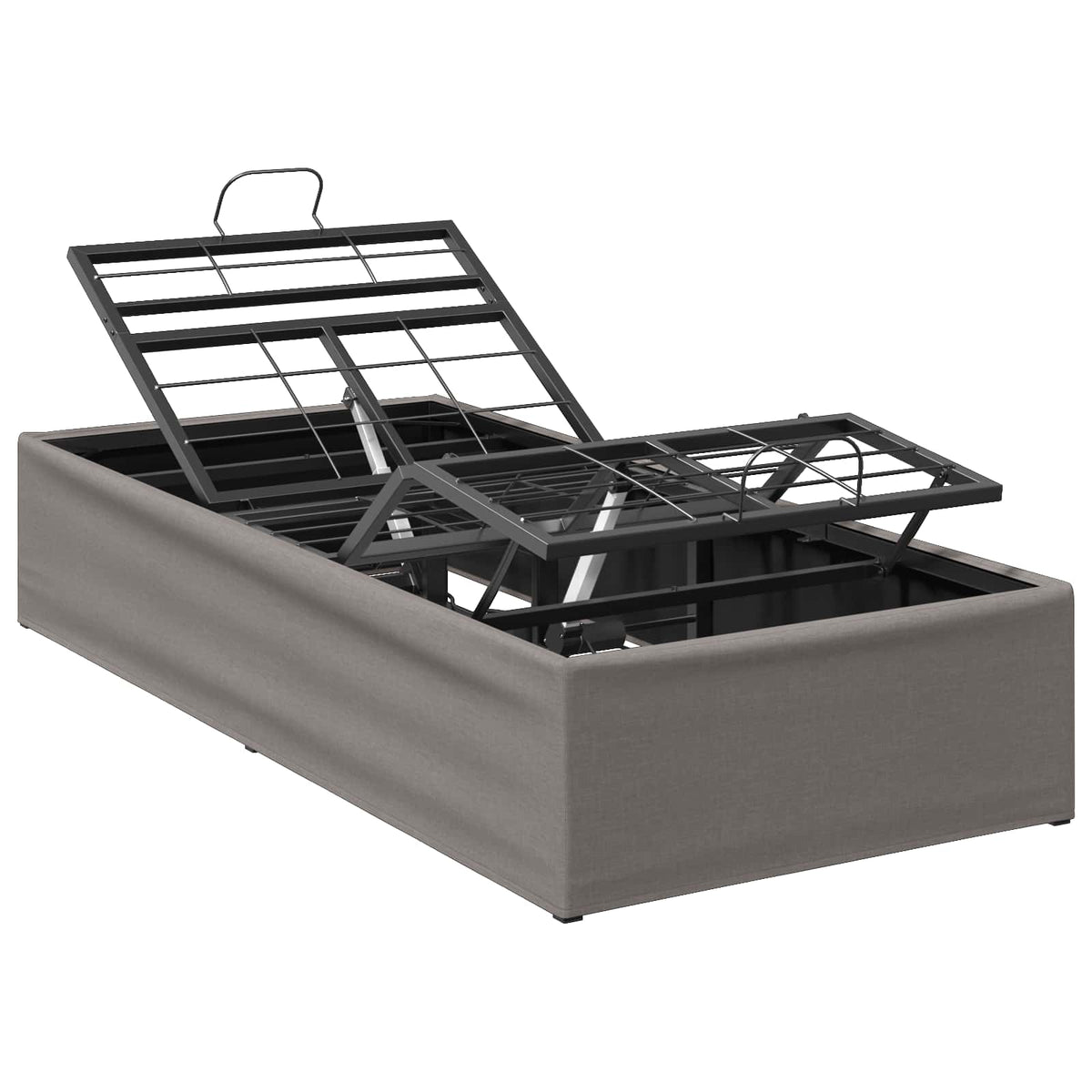 vidaXL Elektro Regulowany Stelaż Łóżka Szarobeżowy 200 x 80 x 33,5 cm