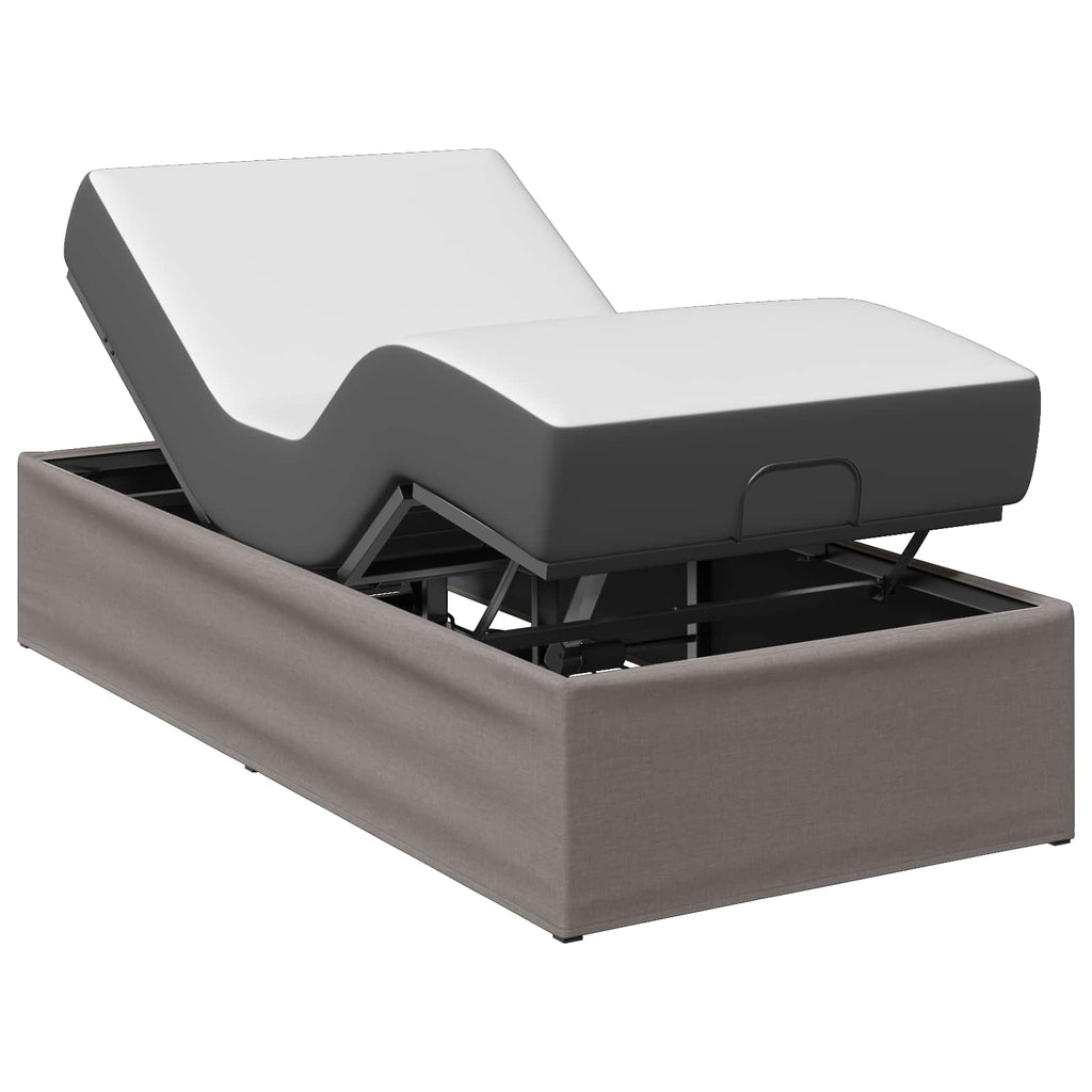 vidaXL Elektro Regulowany Stelaż Łóżka Szarobeżowy 200 x 80 x 33,5 cm