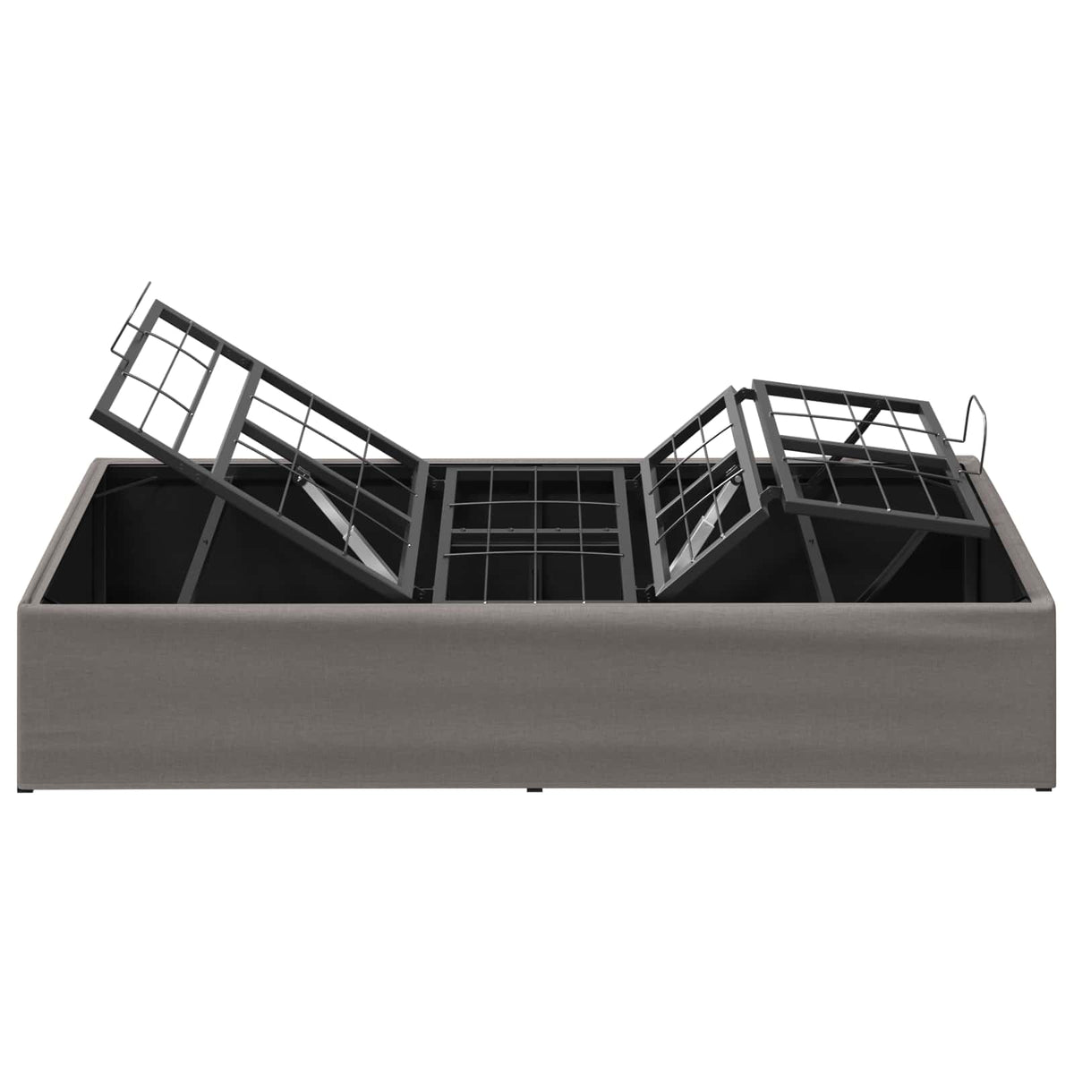 vidaXL Elektro Regulowany Stelaż Łóżka Szarobeżowy 200 x 80 x 33,5 cm