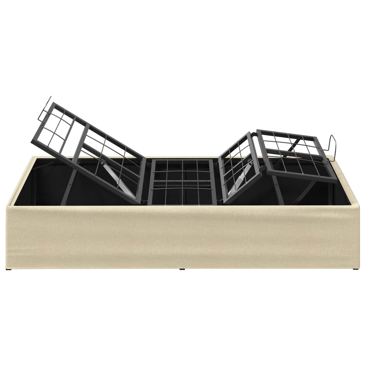 vidaXL Elektro Regulowany Stelaż Łóżka kremowy 200 x 80 x 33,5 cm Stal
