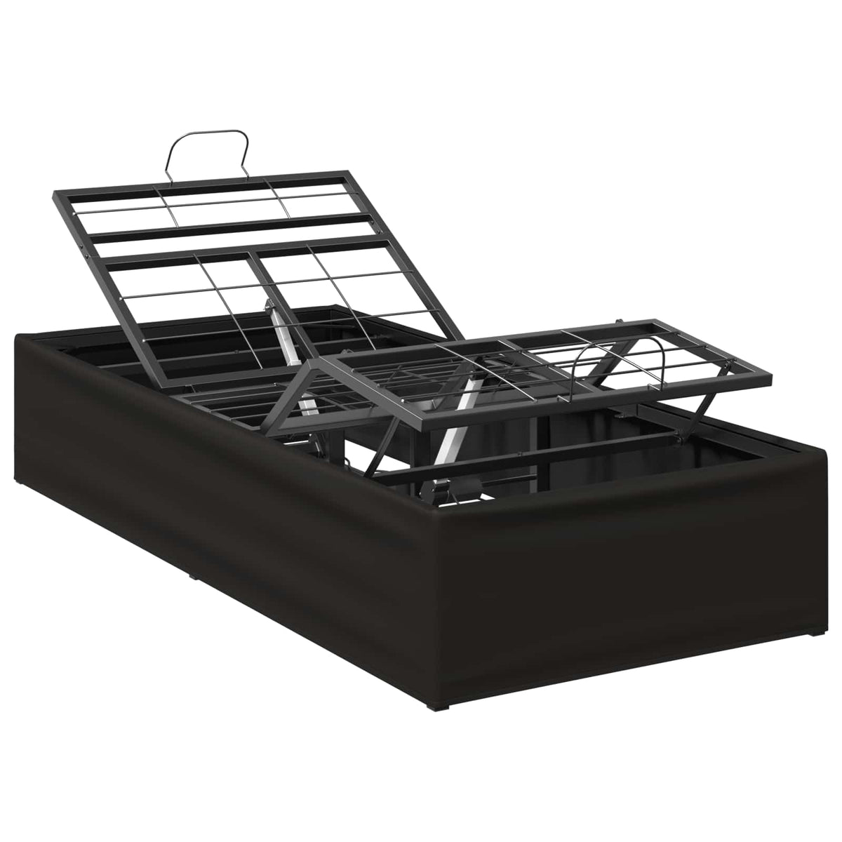 vidaXL Elektro Regulowany Stelaż Łóżka Czarny 200 x 80 x 33,5 cm Stal