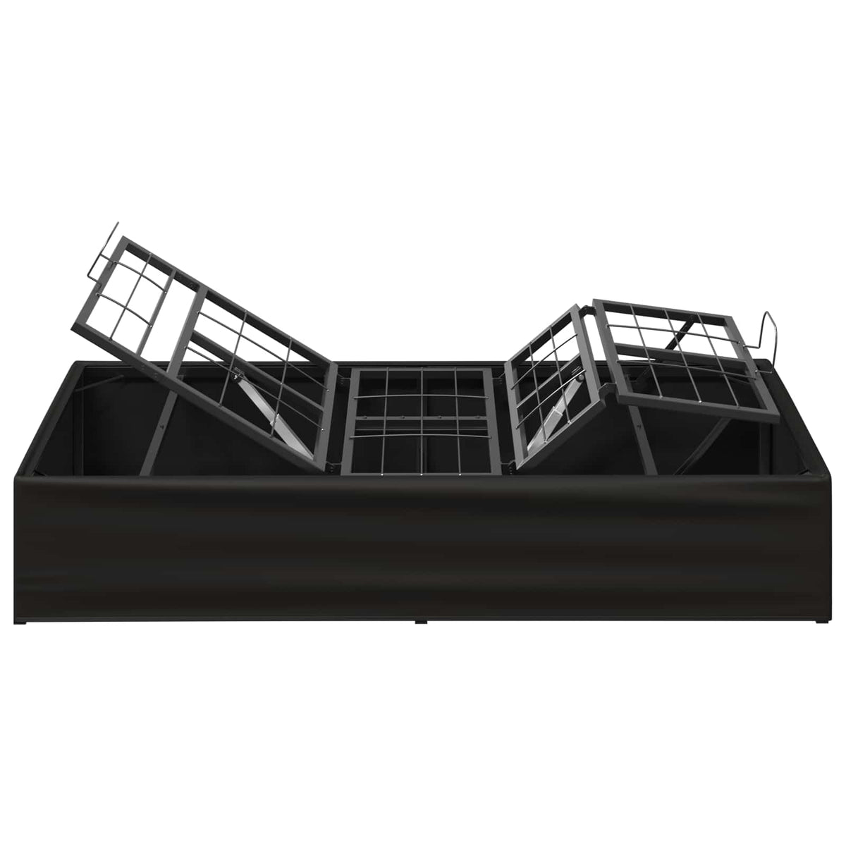 vidaXL Elektro Regulowany Stelaż Łóżka Czarny 200 x 80 x 33,5 cm Stal