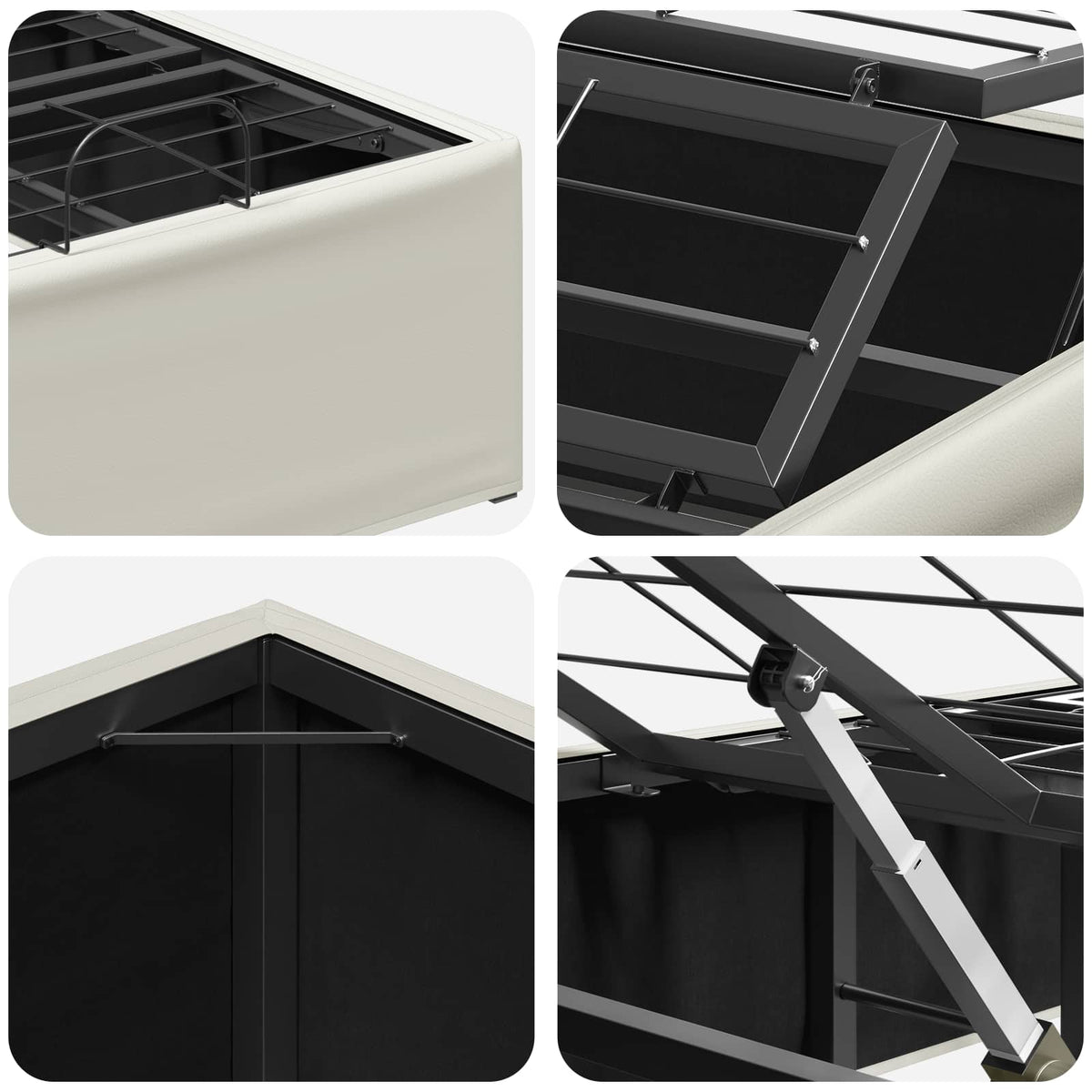 vidaXL Elektro Regulowany Stelaż Łóżka Biały 200 x 80 x 33,5 cm Stal