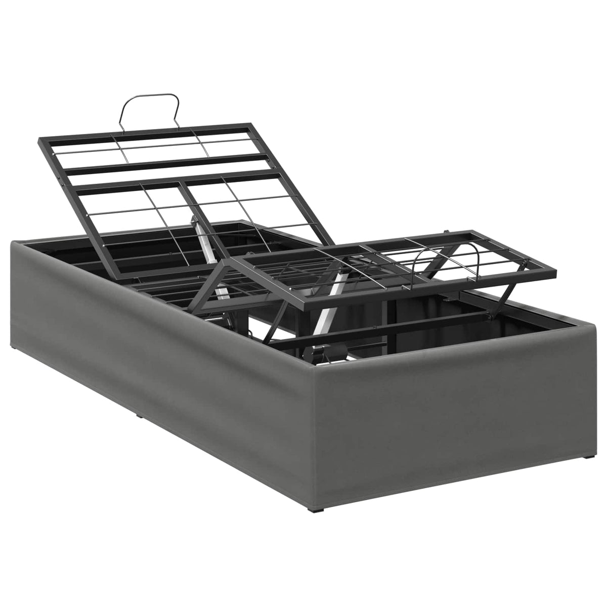 vidaXL Elektro Regulowany Stelaż Łóżka ciemnoszary 200 x 80 x 33,5 cm