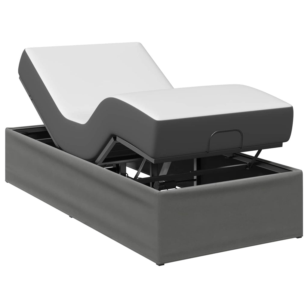 vidaXL Elektro Regulowany Stelaż Łóżka ciemnoszary 200 x 80 x 33,5 cm