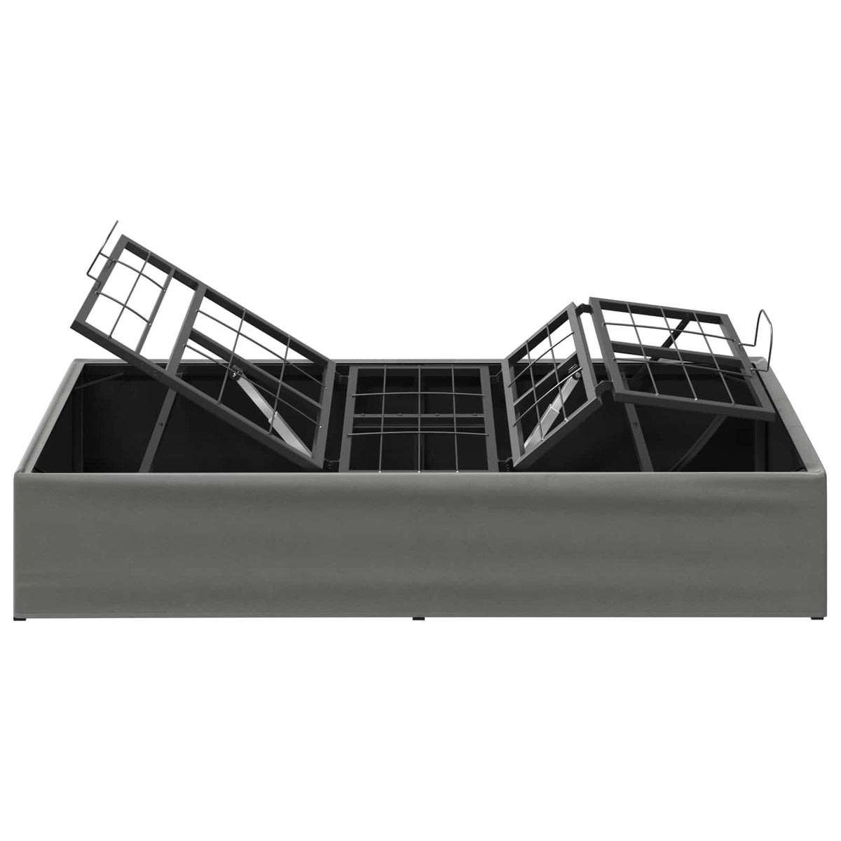 vidaXL Elektro Regulowany Stelaż Łóżka ciemnoszary 200 x 80 x 33,5 cm